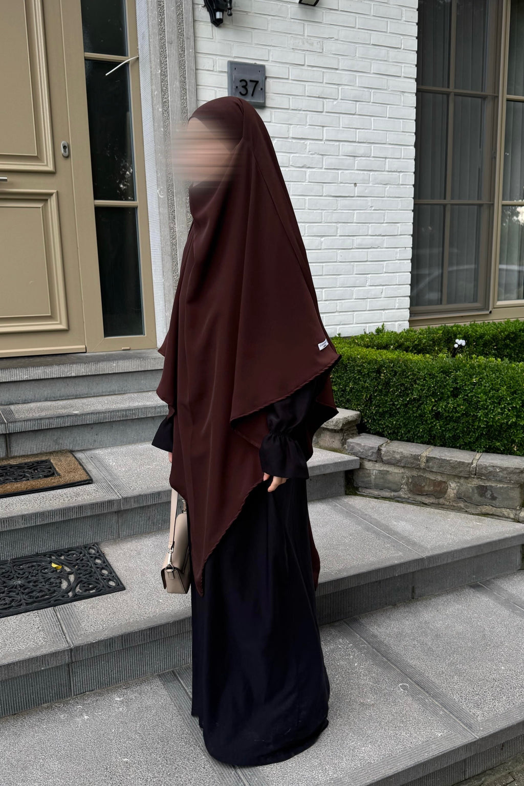 KHIMAR LONG MARRON FONCÉ