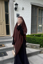 KHIMAR LONG MARRON FONCÉ