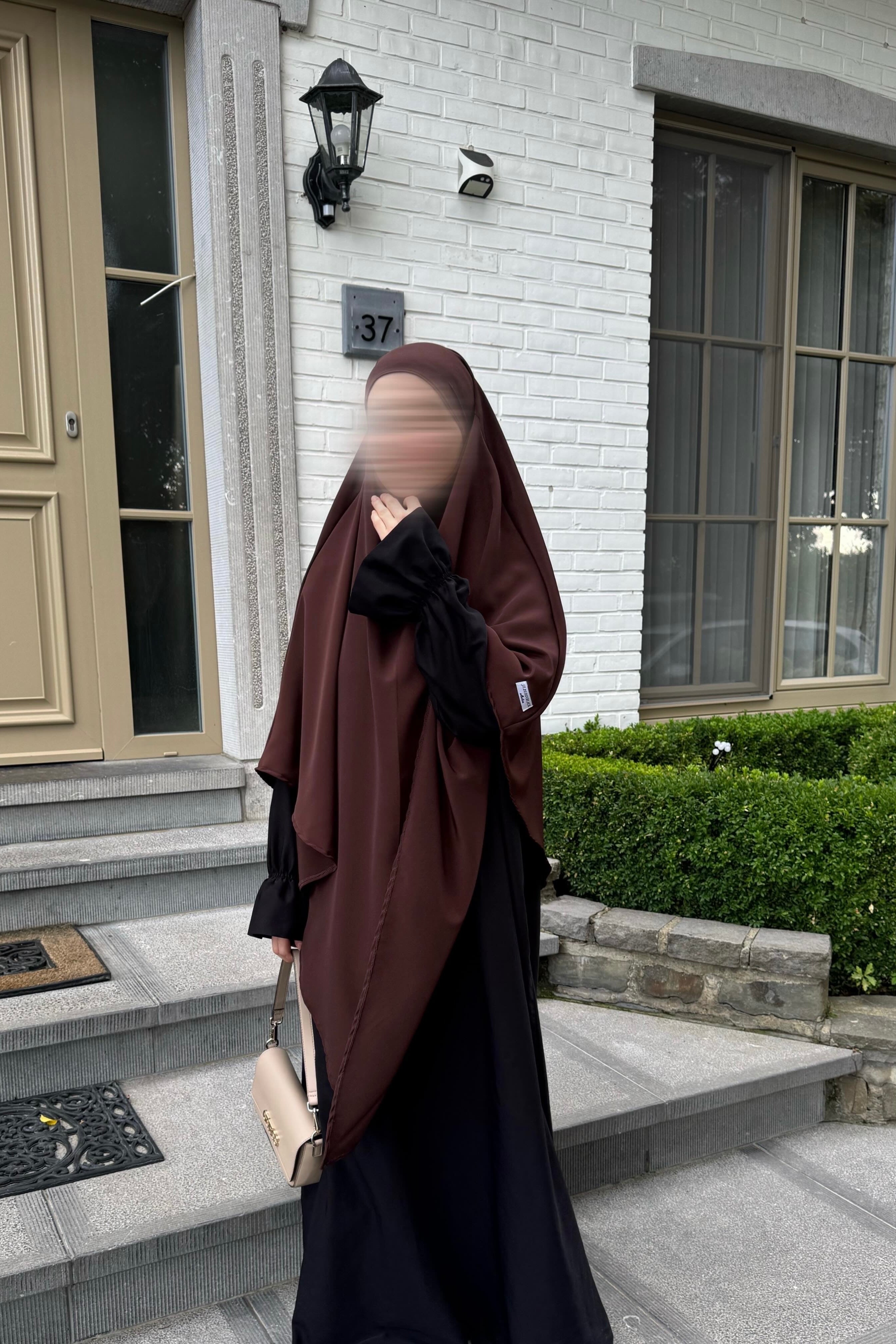 KHIMAR LONG MARRON FONCÉ